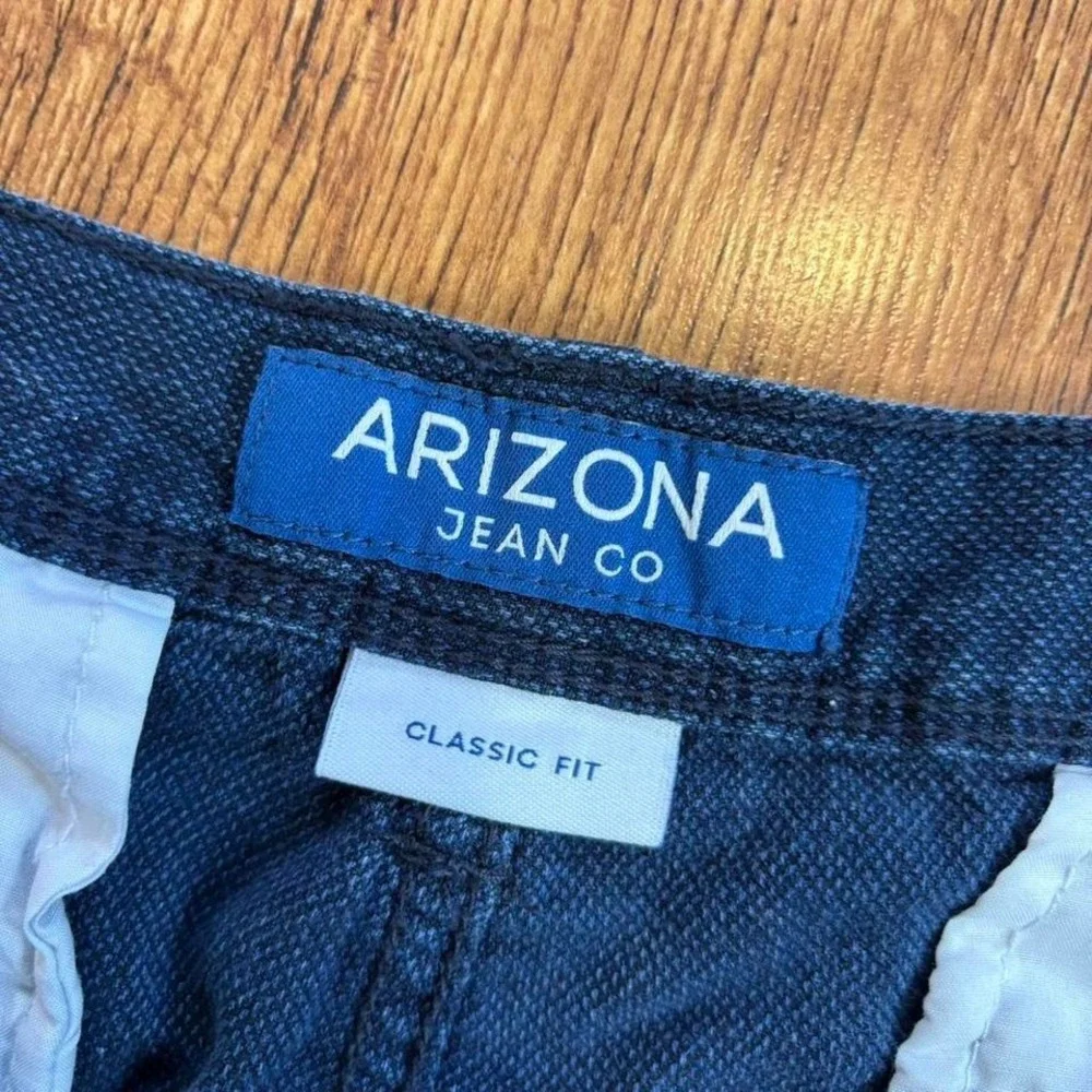 Arizona Jean Co Navy Blue Classic Fit Shorts Mens 38 Summer Preppy‎ Faded